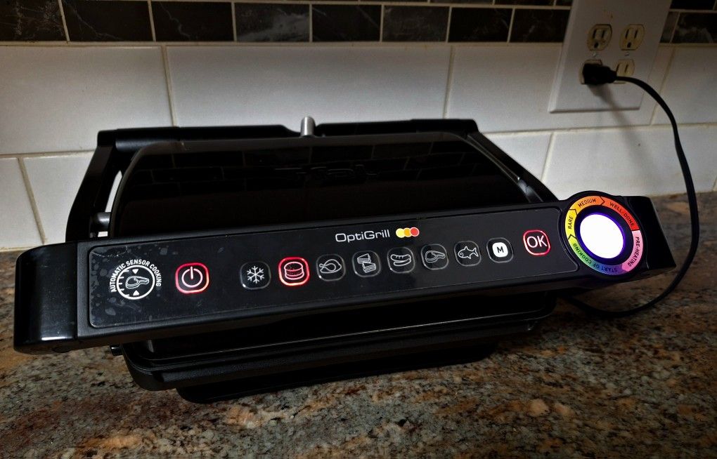T-FAL OPTIGRILL INDOOR ELECTRIC GRILL - GOOD CONDITION