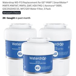 NEW Fridge Waterdrop Replacement Water Filters  (WD-F13)