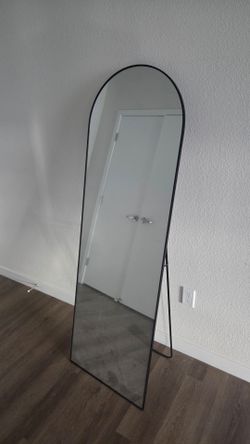 Full-Length Floor Mirror Black Frame