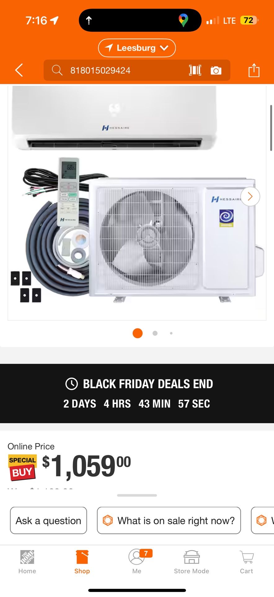 Mini Split Ac 12,000 Btu