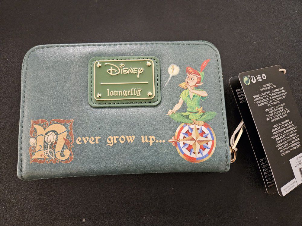 Disney Loungefly Peter Pan Book Wallet