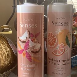 Avon Shower Gel Senses New / Sealed Smell So Good / Long Lasting 