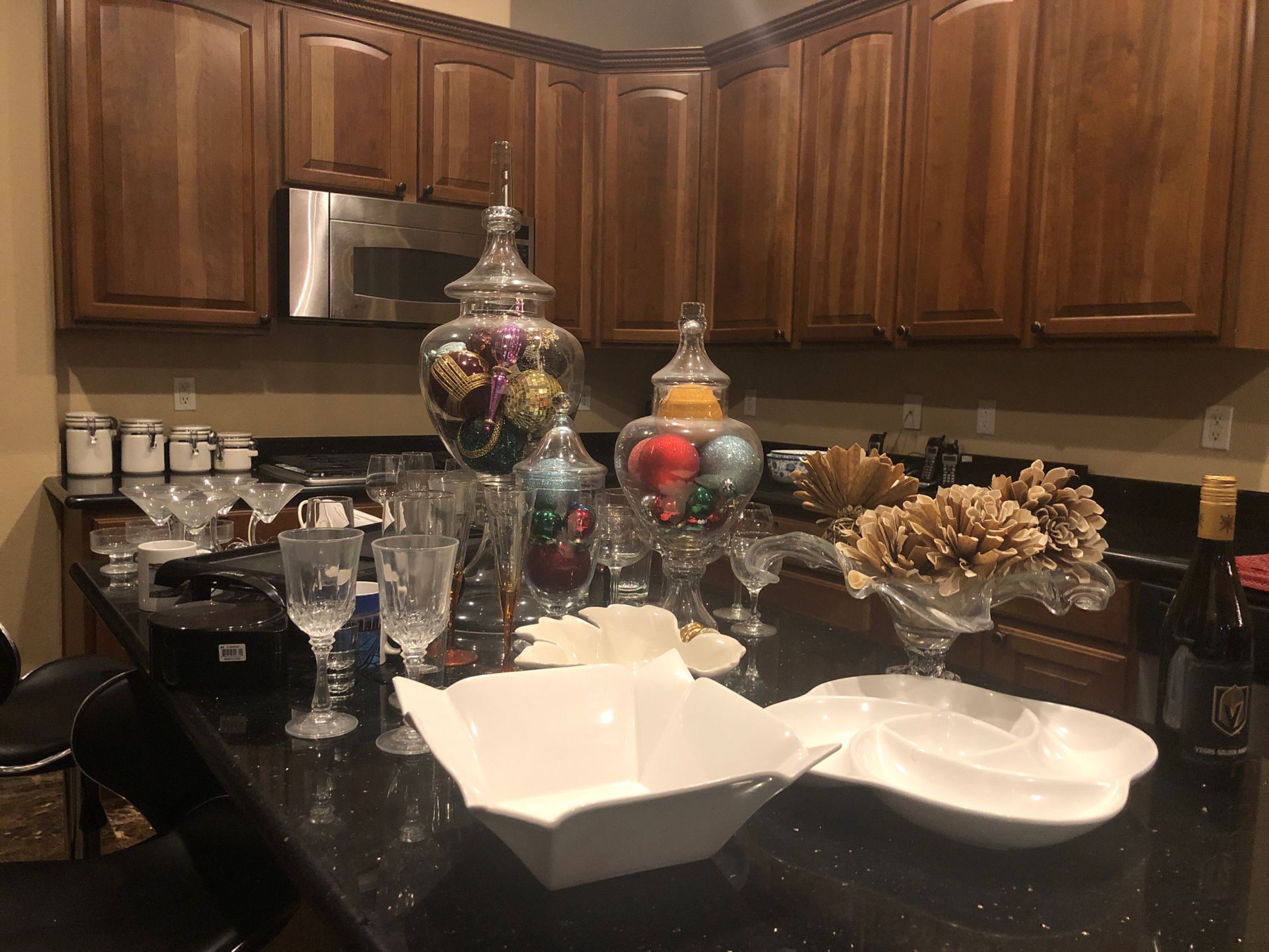 Various decor and kitchen stuffs