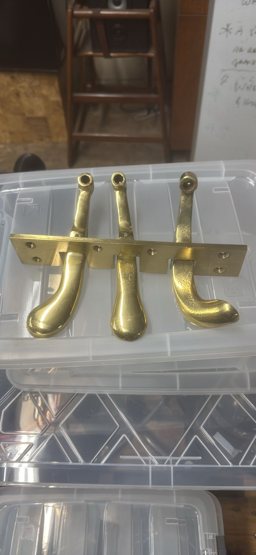 Vintage Solid Brass Piano Foot Pedals – Perfect for Repurpose or Art Projects