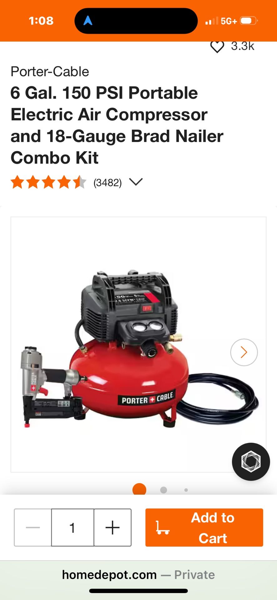 Compressor & Finish Nailer