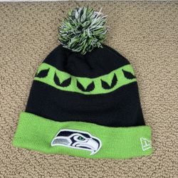 Seattle Seahawks NFL Beanie Cap Hat Pom Warm Winter 