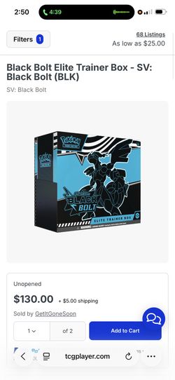 Pokemon Black Bolt ETB