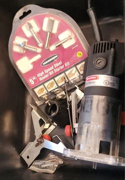 Drill master 1/4 trim router wood electric
