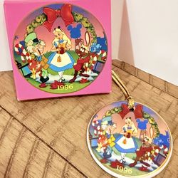 Vintage Disney Alice In Wonderland Christmas Ornament 1996 
