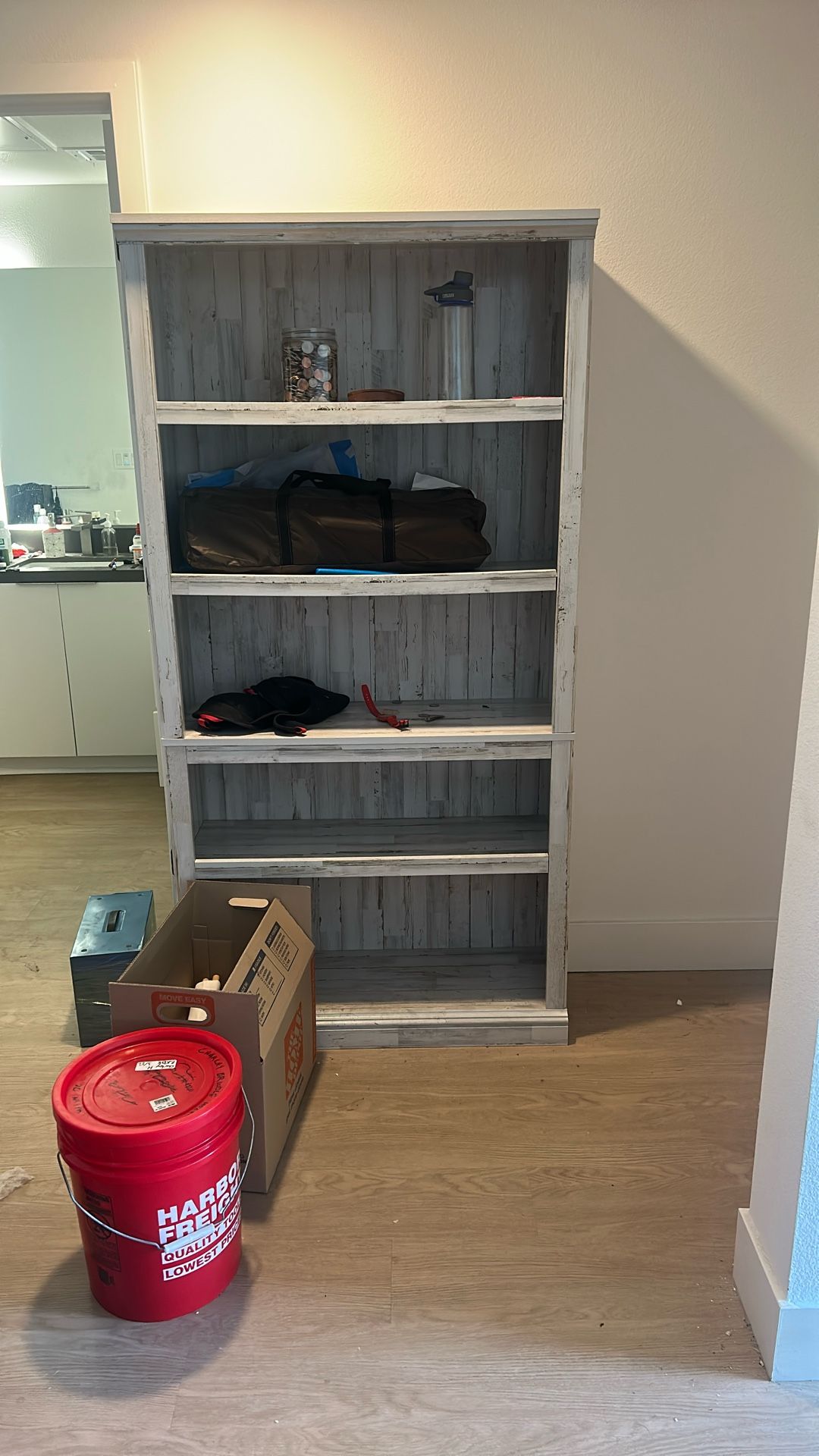 White Plank Bookshelf, Beach Vibes