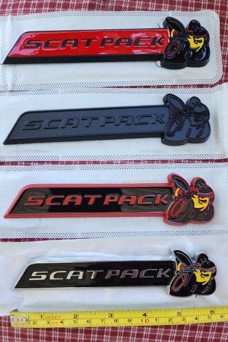 New Scat Pack Bee Metal Badge Emblem For Body Or Grill See 12 Pics Sold Separately SHIPPING AVAILABLE