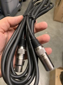 Microphone cables 4 pc new
