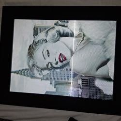 MARILYN MONROE COLOR HOLOGRAM FRAMED PICTURE 3D 3 DIFFERENT IMAGES IN ONE