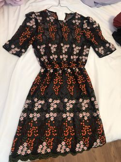 Embroiled flowered dress