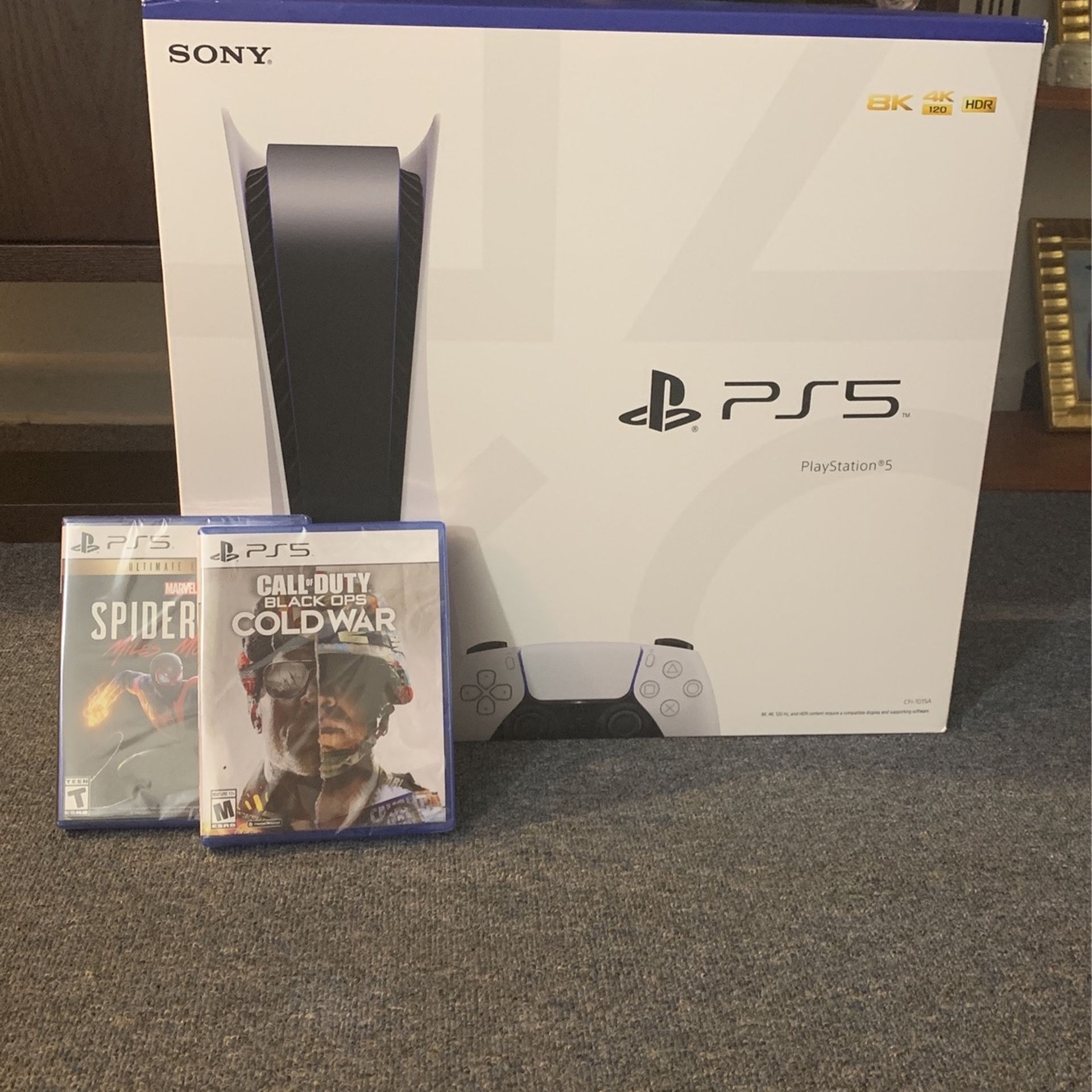 Ps5 Disc Version Brand New With 2 Brand New Games