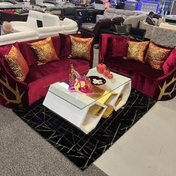 Designer Sofa And Love Seat In Stock For Fast Delivery 