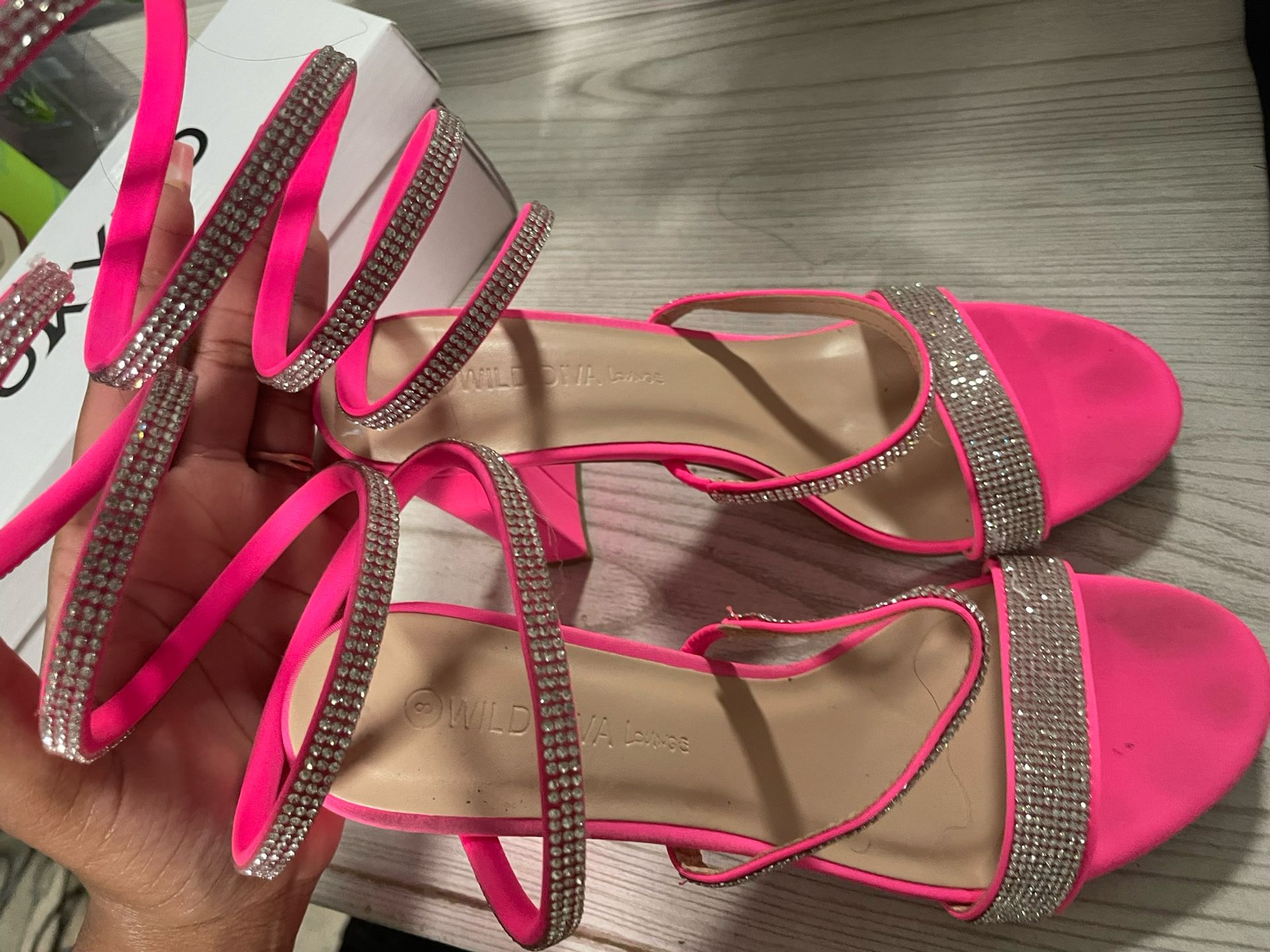 Pink Sparkly Heels.