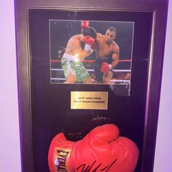 MIke Tyson Signed Glove 