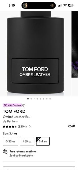 Tom Ford Ombré Leather Eau de Parfum 3.4oz