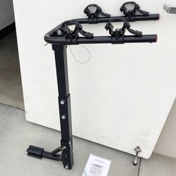 $45 (New in box) Tilt Folding 2-Bike Mount Rack Bicycle Carrier for 1-1/4” and 2” Hitch Cars 70lbs Capacity
