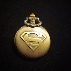 New Superman Quartz Pocket Watch