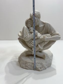 Timothy P Schmalz A Quiet Moment Holy Family Sculpture Mary Jesus Joseph 9”-1999