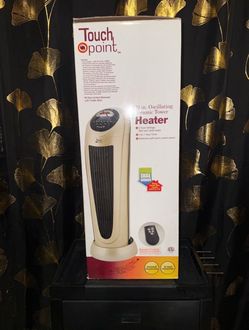 Touch Point 22-Inch Oscillating Ceramic Tower Heater