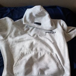 White essentials hoodie 