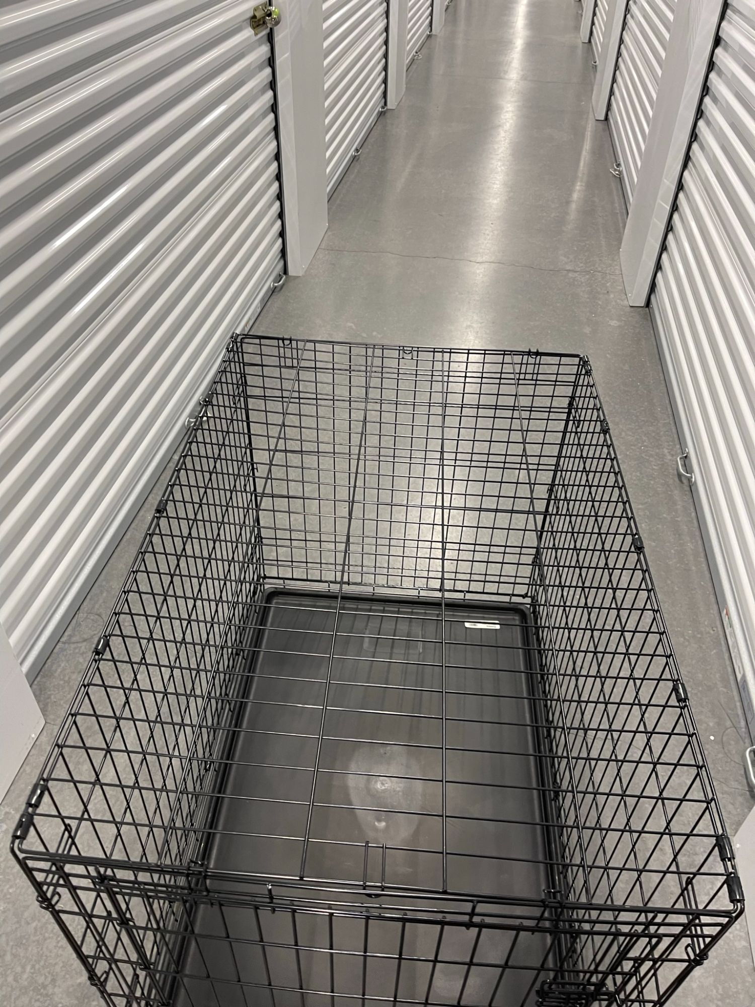 New World 42" Large Dog Kennel Crate Wire 42X28X30 Divider Pull Out Leak Proof Tray
