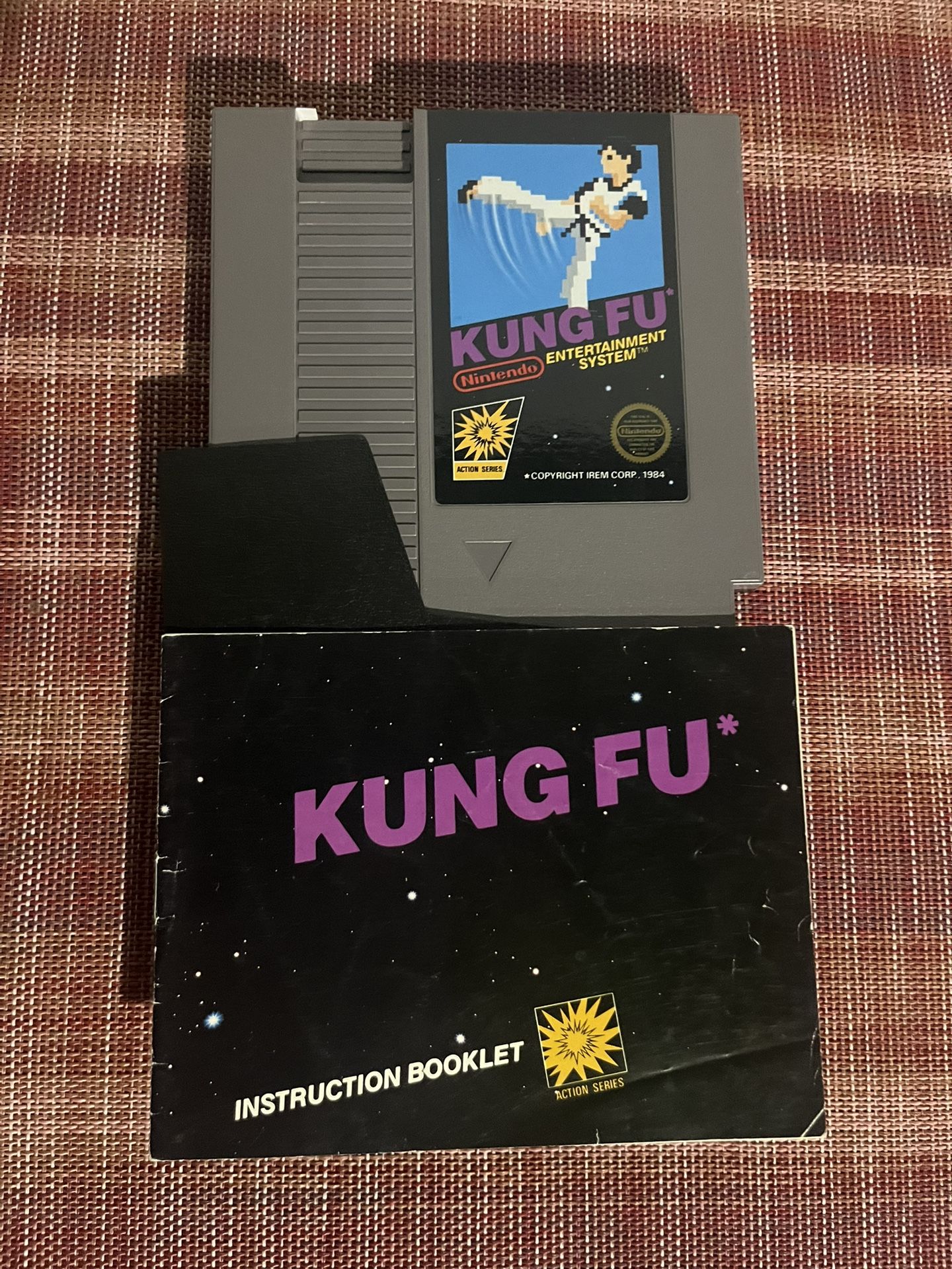 Kung Fu 5 Screw Cartridge w/Manual For Nintendo NES