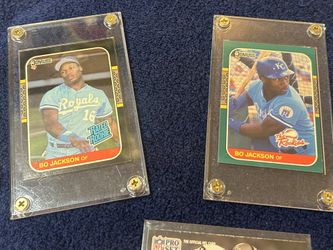 Lot Of 15+ Bo Jackson Baseball(3xRC) & Football Cards + 1986 Southern League All Stars(Bo, Canseco, McGwire, Glavine & More)