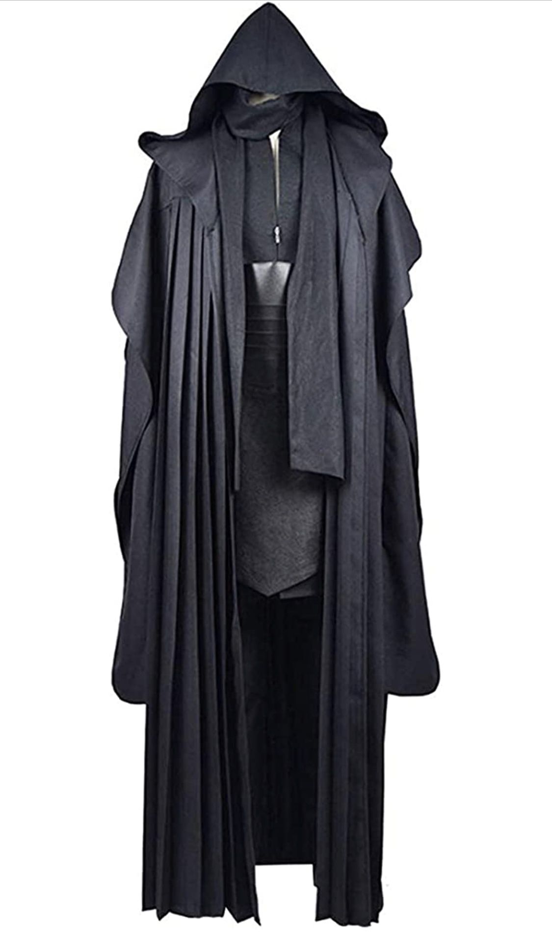 Men's Star Wars Darth Maul Black Outfit Tunic Robe Halloween Cosplay Costume (Small)