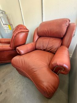 Free Delivery Hancock & Moore leather chairs