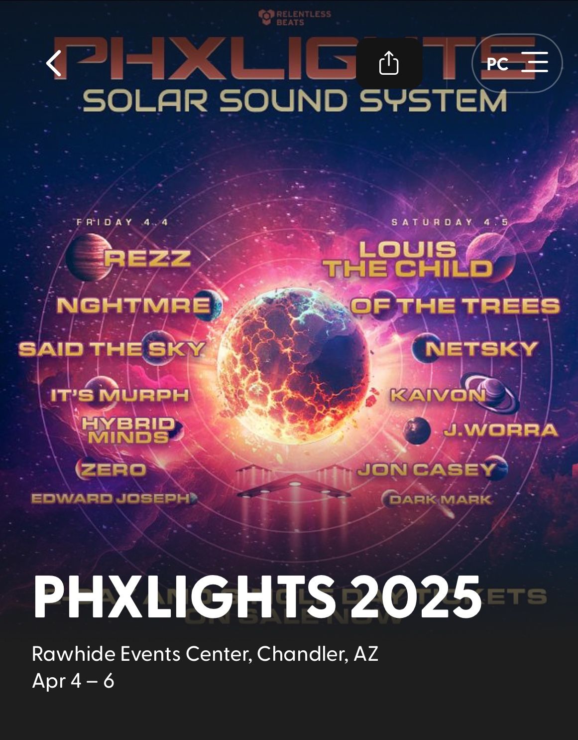 PHX Lights Days 1 and 2