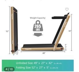 All new 2in1 folding treadmill with Bluetooth speakers