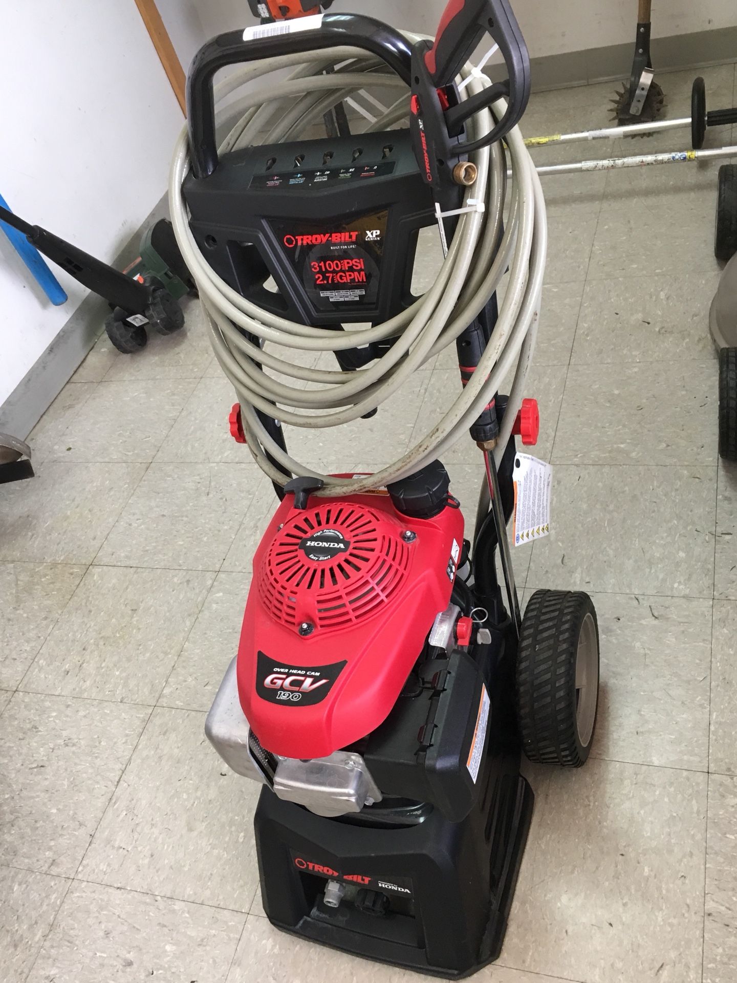 Troy built pressure washer