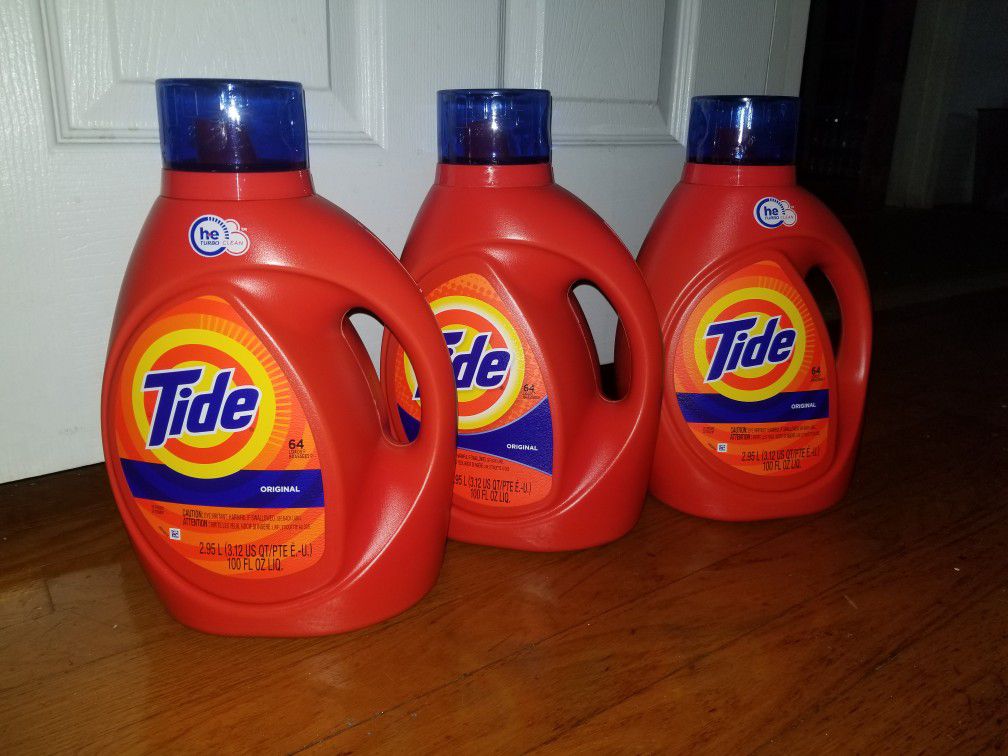 3 tide laundry detergent 100oz