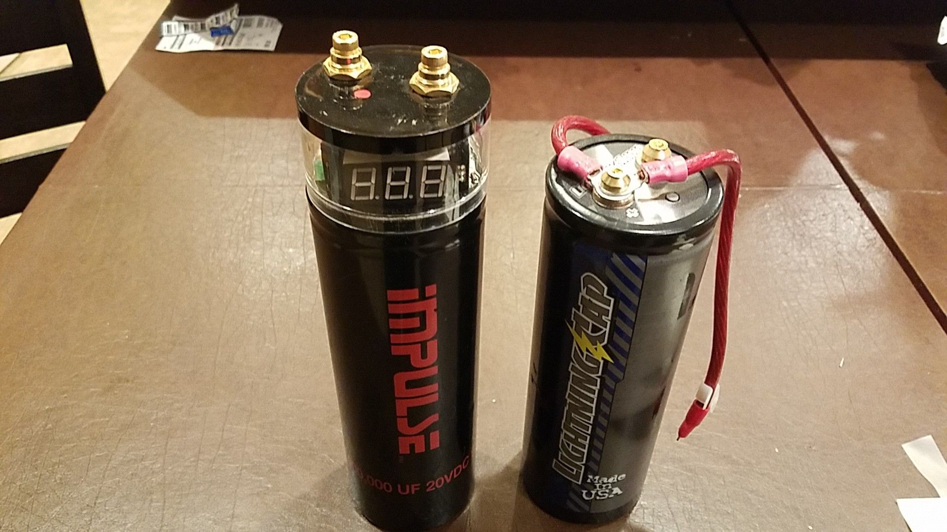 2 car audio capacitors. Car audio