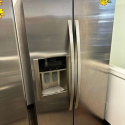 Kenmore Stainless Steel Refrigerator Side By Side