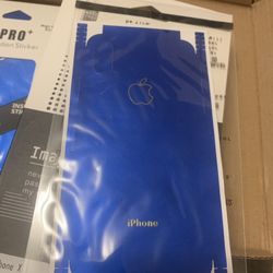 iPhone X /XS  Blue Wrap Sticker/protector