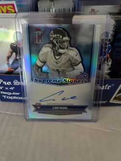 2025 topps  cam ward silver rookie card Auto
