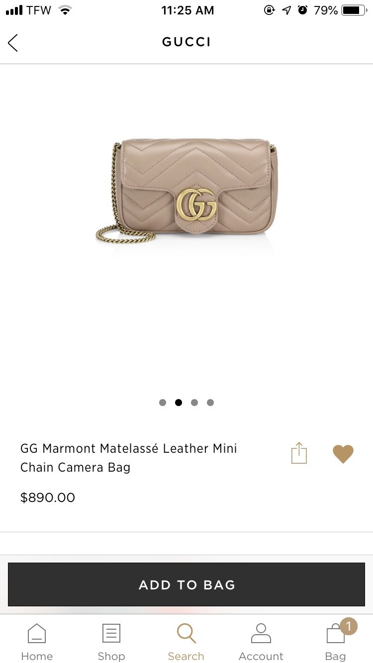 Gucci mini gg Marmont chain bag