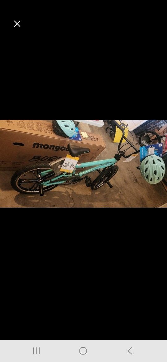 Teal Mongoose Bike And Helmet