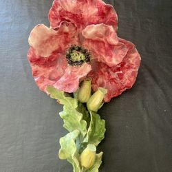 Vintage Jim Dandy High Quality Italian Majolica Ceramic  Wall Pocket