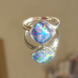 Sterling Jelly Opal Ring