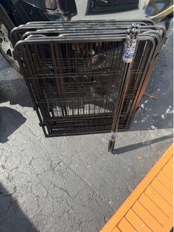Metal outdoor dog fence / playpen