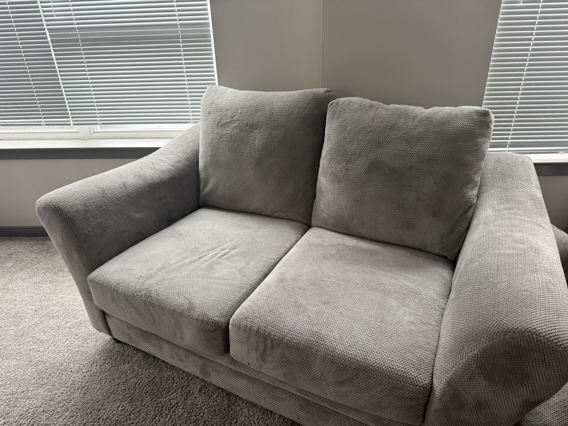 Grey Couch And Loveseat