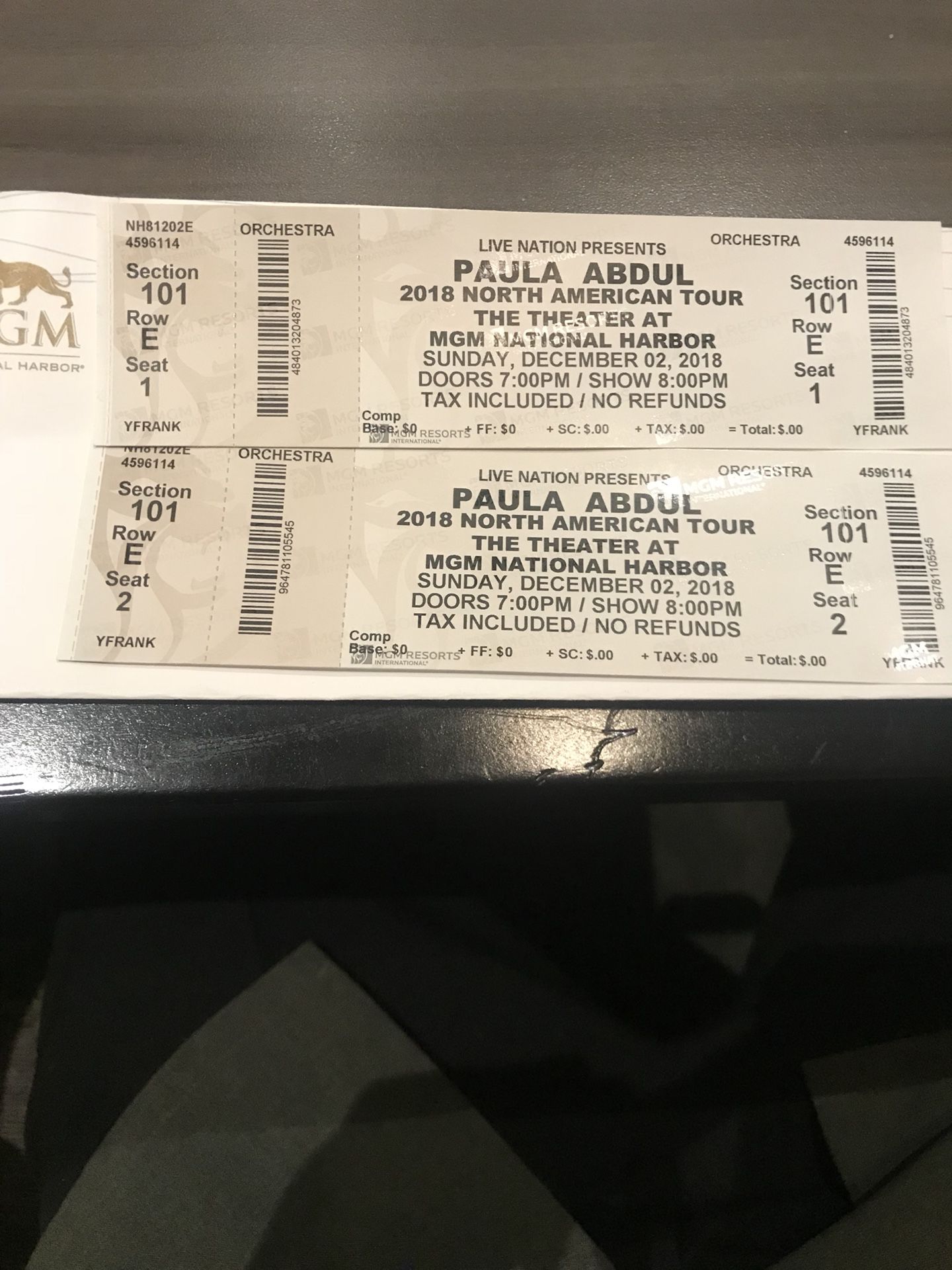 Mgm Paula Abdul tickets