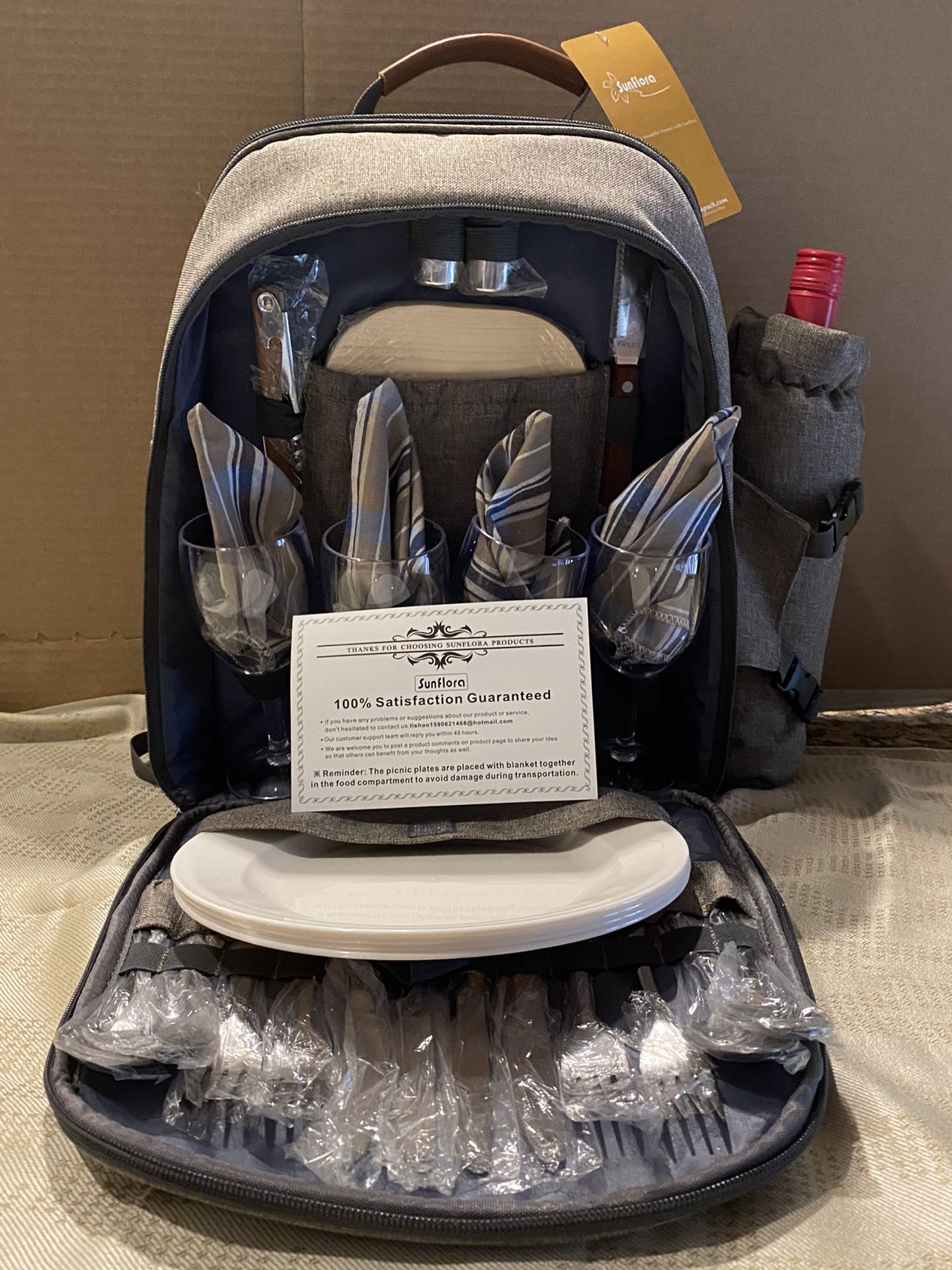 NEW Sunflora Picnic Backpack