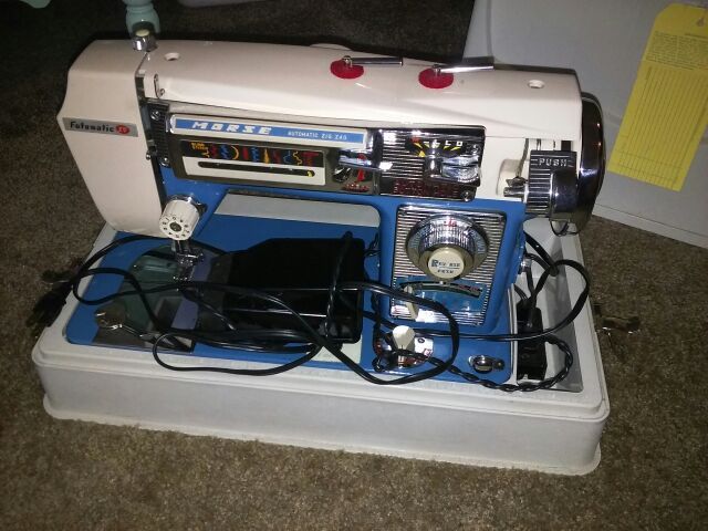 MORSE FOTOMATIC IV 4400 Rare BLUE Automatic ZIG ZAG Sewing Machine MORSE FOTOMATIC IV 4400 Rare BLUE Automatic ZIG ZAG Sewing Machine